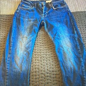 AllSaints Men's Slim Jeans in Blue Wash